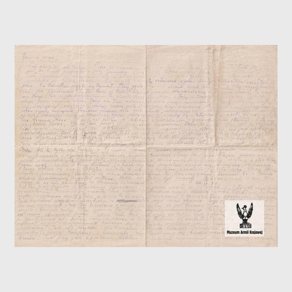 List Emila Fieldorfa do Janiny Fieldorf