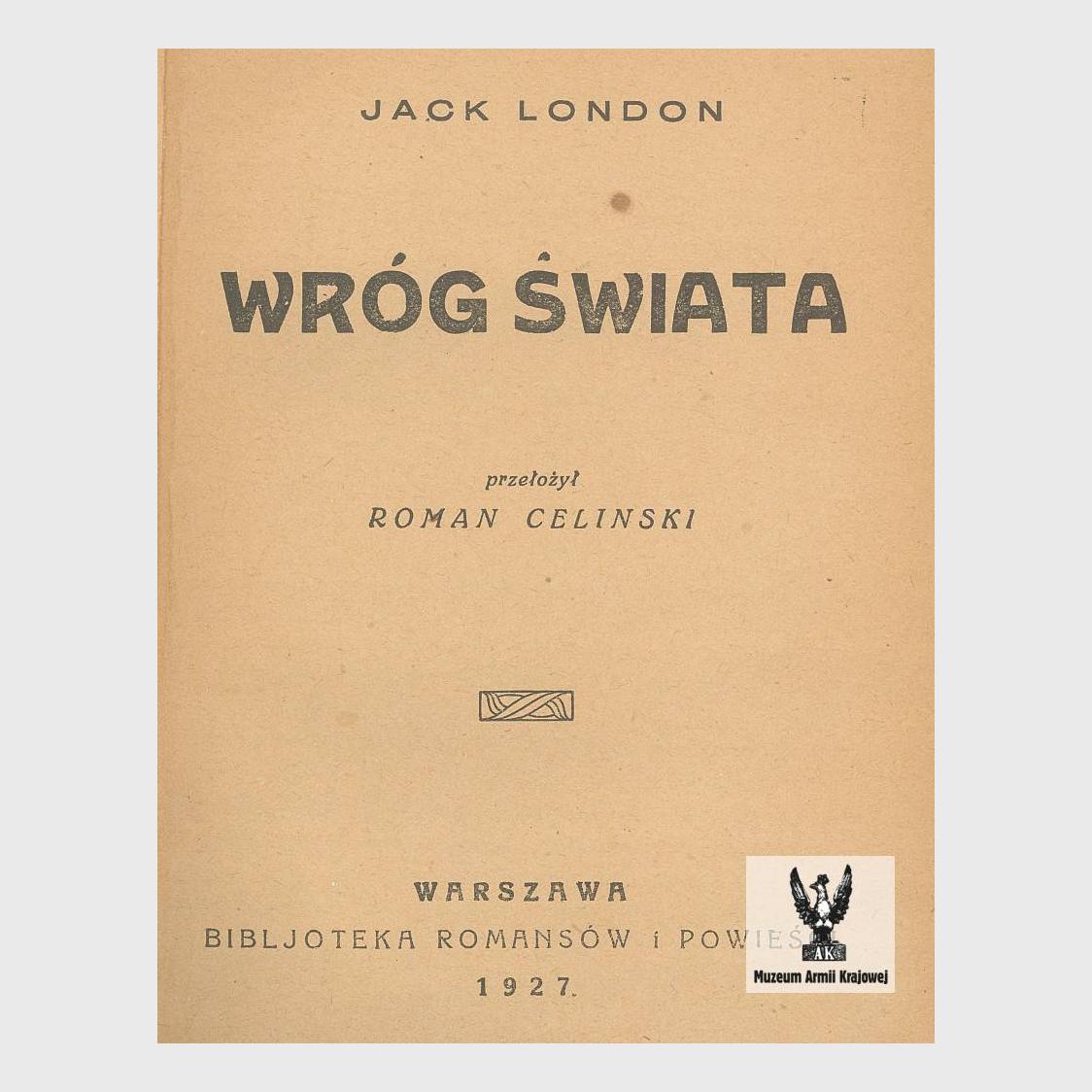 Książka Jacka Londona 