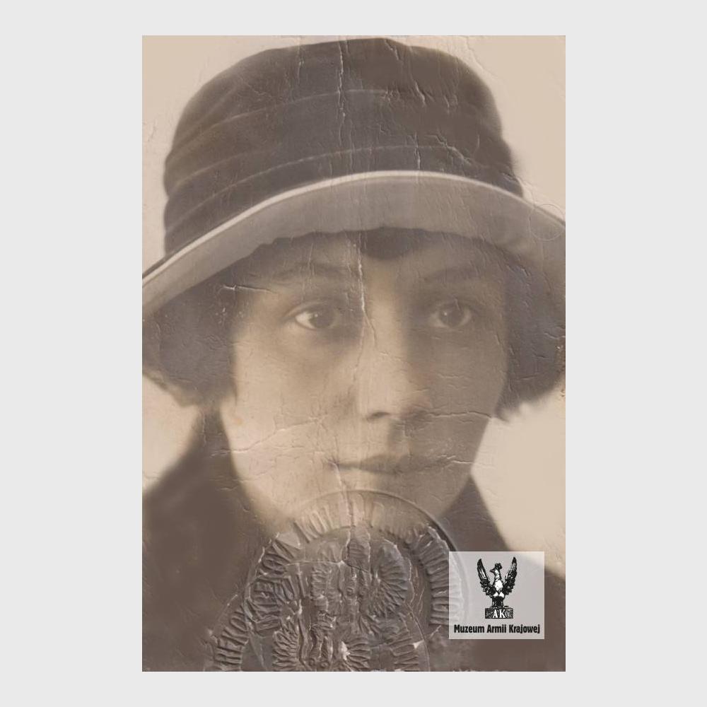 Maria Fieldorf (bratowa Emila) - fotografia z dokumentu MKŻ